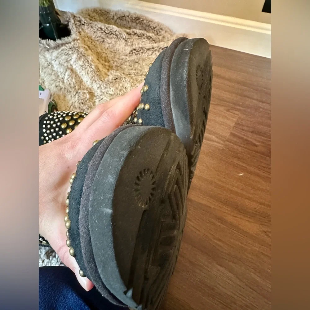 UGG X Jimmy Choo Vintage Studded Mandah Limited Edition Boots !RARE! Size 8 - Picture 8 of 16
